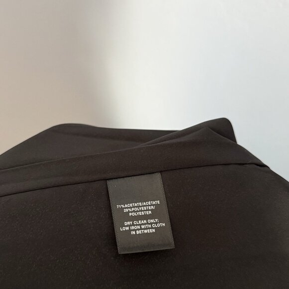 Lafayette 148 New York Wynona Finesse Crepe Shift Dress Black $598 - Picture 7 of 11